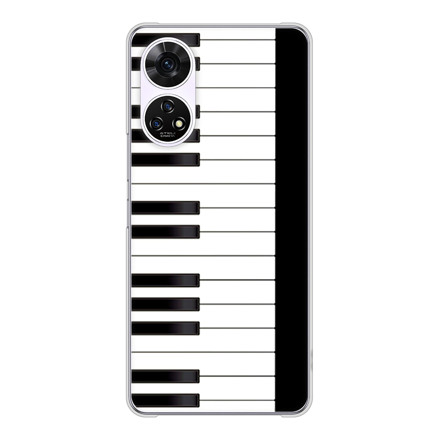 あんしんファミリースマホ A303ZT SoftBank 高画質仕上げ 背面印刷 ハードケースピアノ