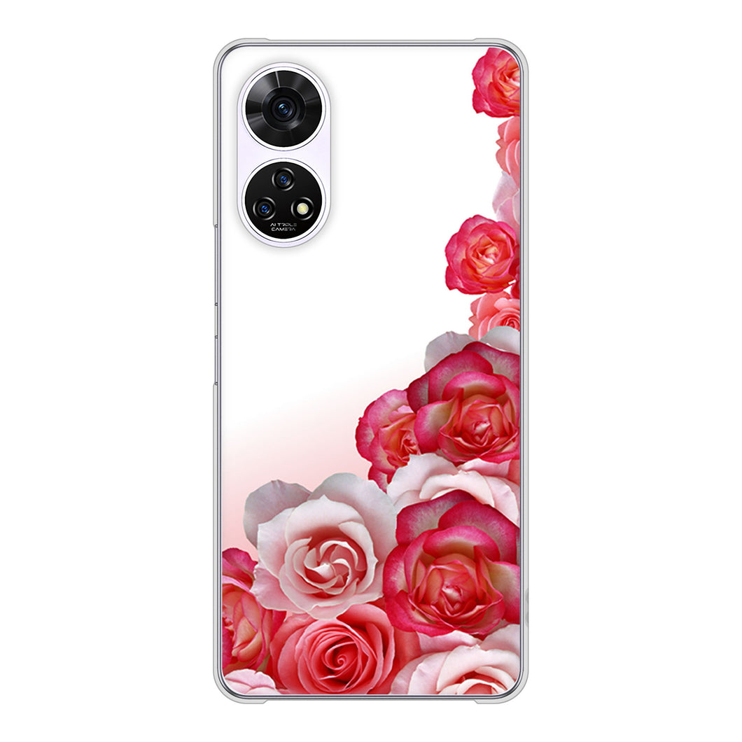 あんしんファミリースマホ A303ZT SoftBank 高画質仕上げ 背面印刷 ハードケースロマンチックなバラ