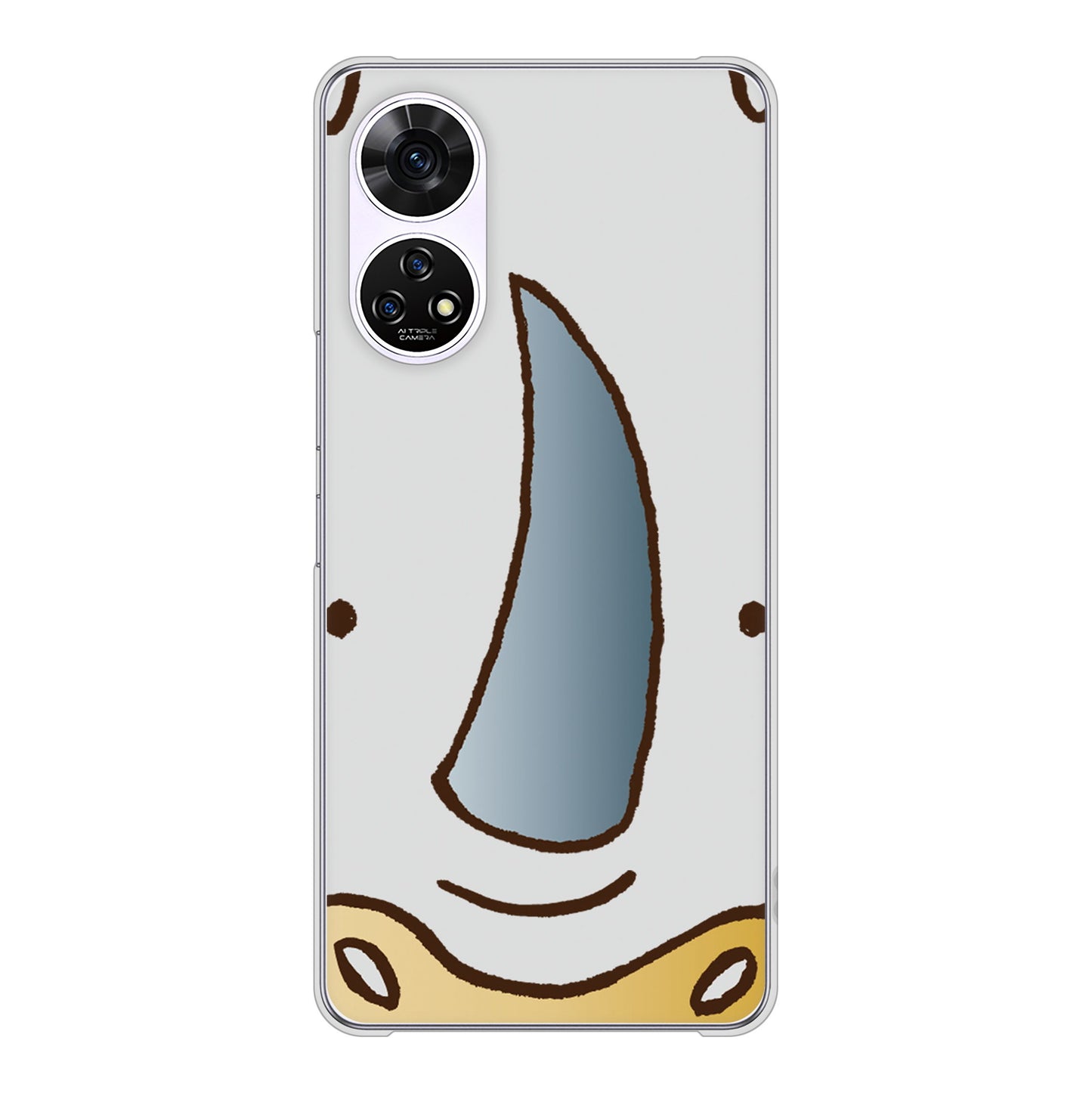 あんしんファミリースマホ A303ZT SoftBank 高画質仕上げ 背面印刷 ハードケースドアップアニマル