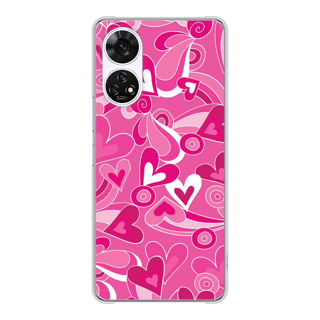 あんしんファミリースマホ A303ZT SoftBank 高画質仕上げ 背面印刷 ハードケースプリティハート