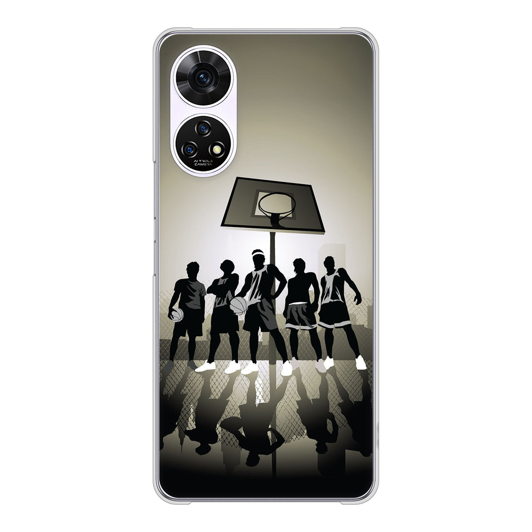 あんしんファミリースマホ A303ZT SoftBank 高画質仕上げ 背面印刷 ハードケース 【389 クールバスケ】