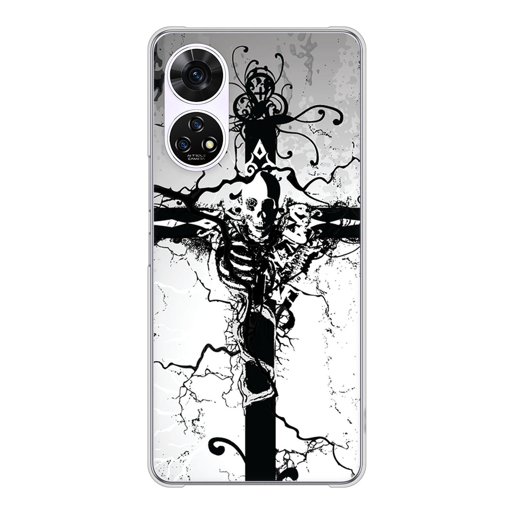 あんしんファミリースマホ A303ZT SoftBank 高画質仕上げ 背面印刷 ハードケース 【432 張付の骸】