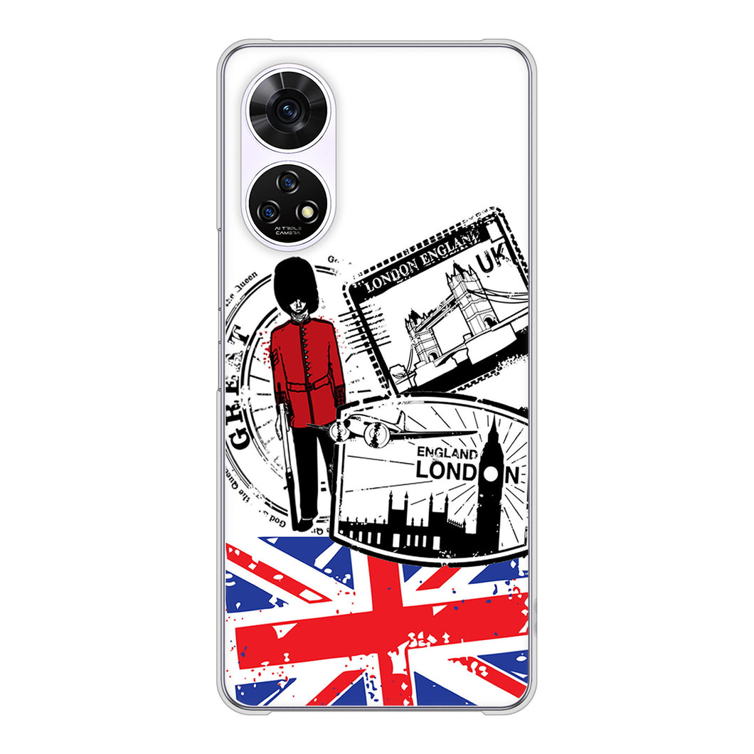 あんしんファミリースマホ A303ZT SoftBank 高画質仕上げ 背面印刷 ハードケースイギリスの風景