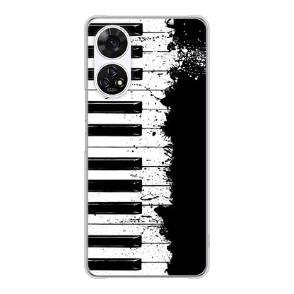 あんしんファミリースマホ A303ZT SoftBank 高画質仕上げ 背面印刷 ハードケースピアノ