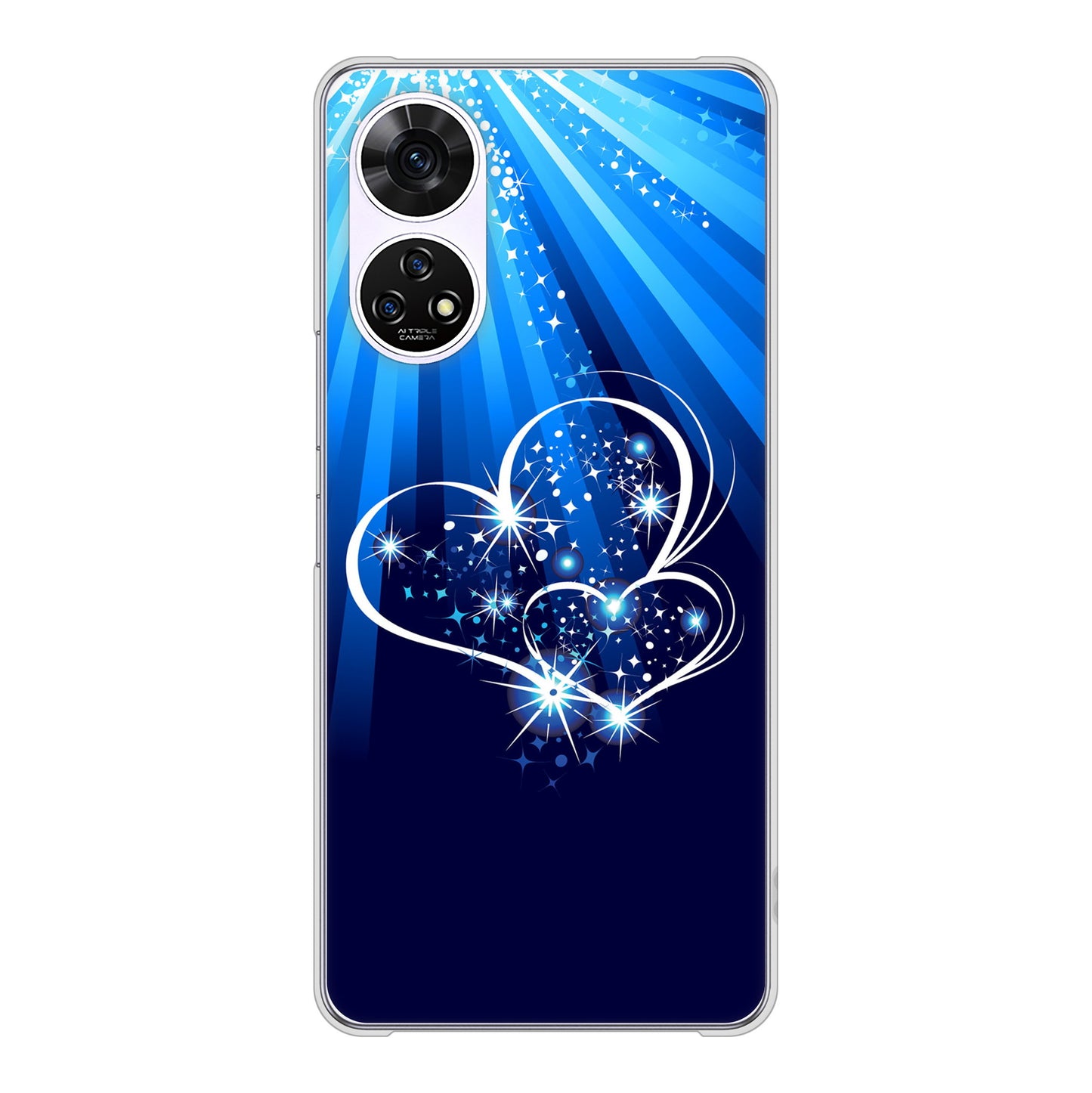 あんしんファミリースマホ A303ZT SoftBank 高画質仕上げ 背面印刷 ハードケースきらめきハート