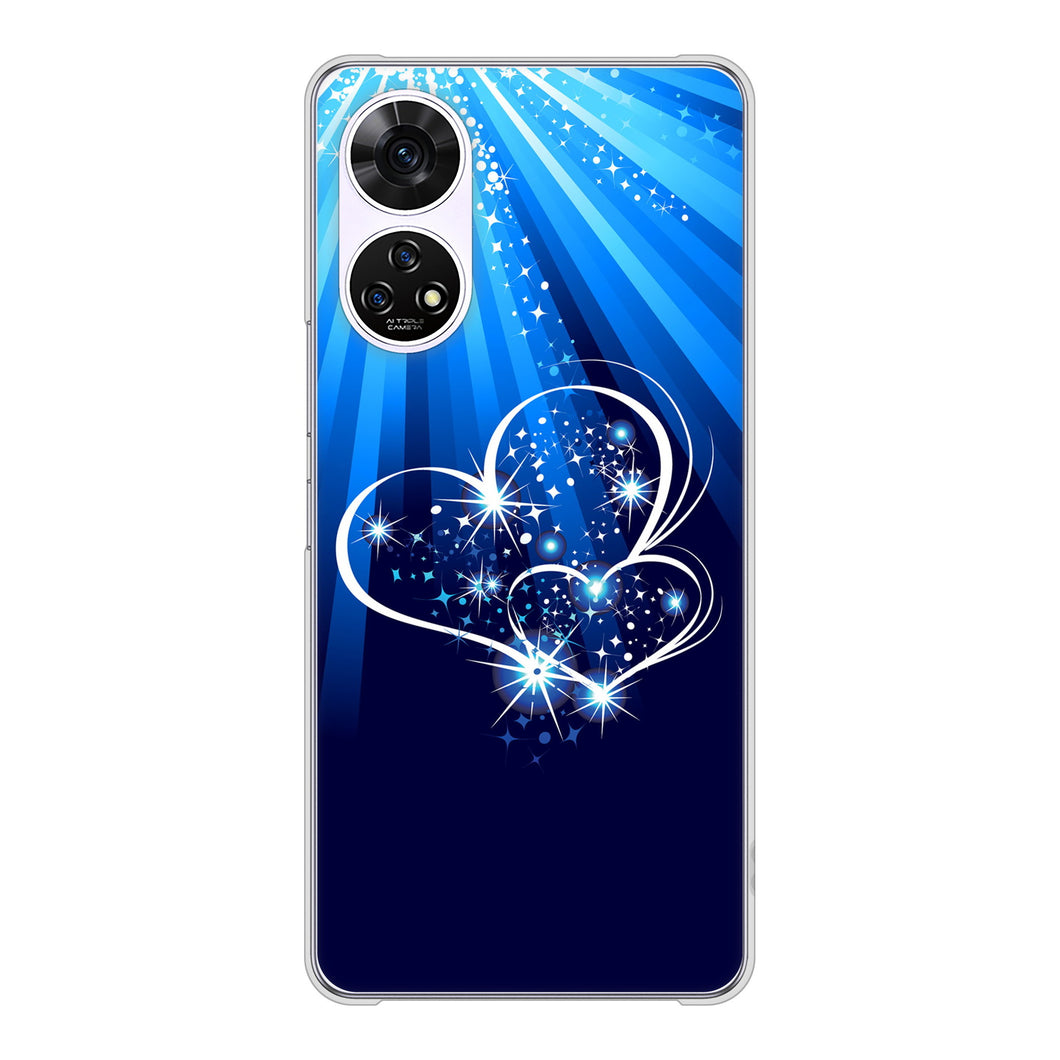 あんしんファミリースマホ A303ZT SoftBank 高画質仕上げ 背面印刷 ハードケースきらめきハート