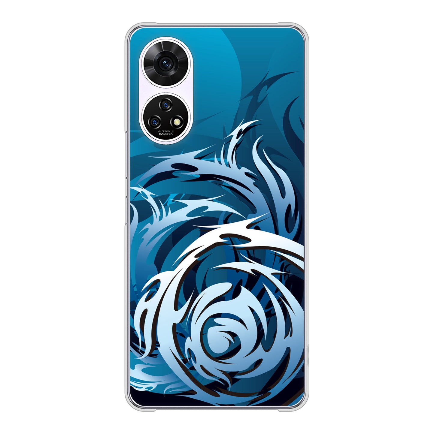 あんしんファミリースマホ A303ZT SoftBank 高画質仕上げ 背面印刷 ハードケース 【731 ドラゴンサークル】