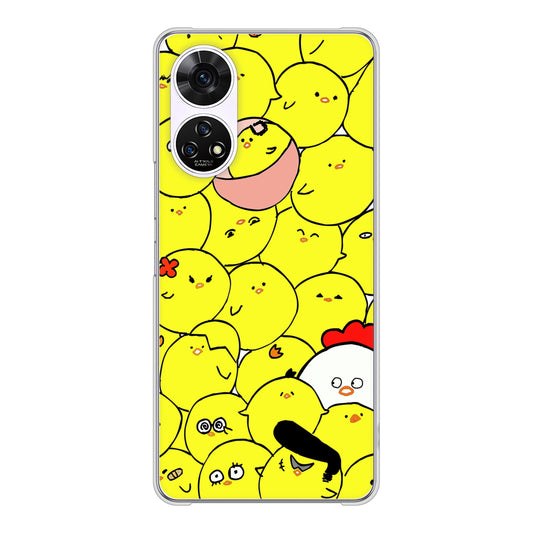 あんしんファミリースマホ A303ZT SoftBank 高画質仕上げ 背面印刷 ハードケース 【1031 ピヨピヨ】