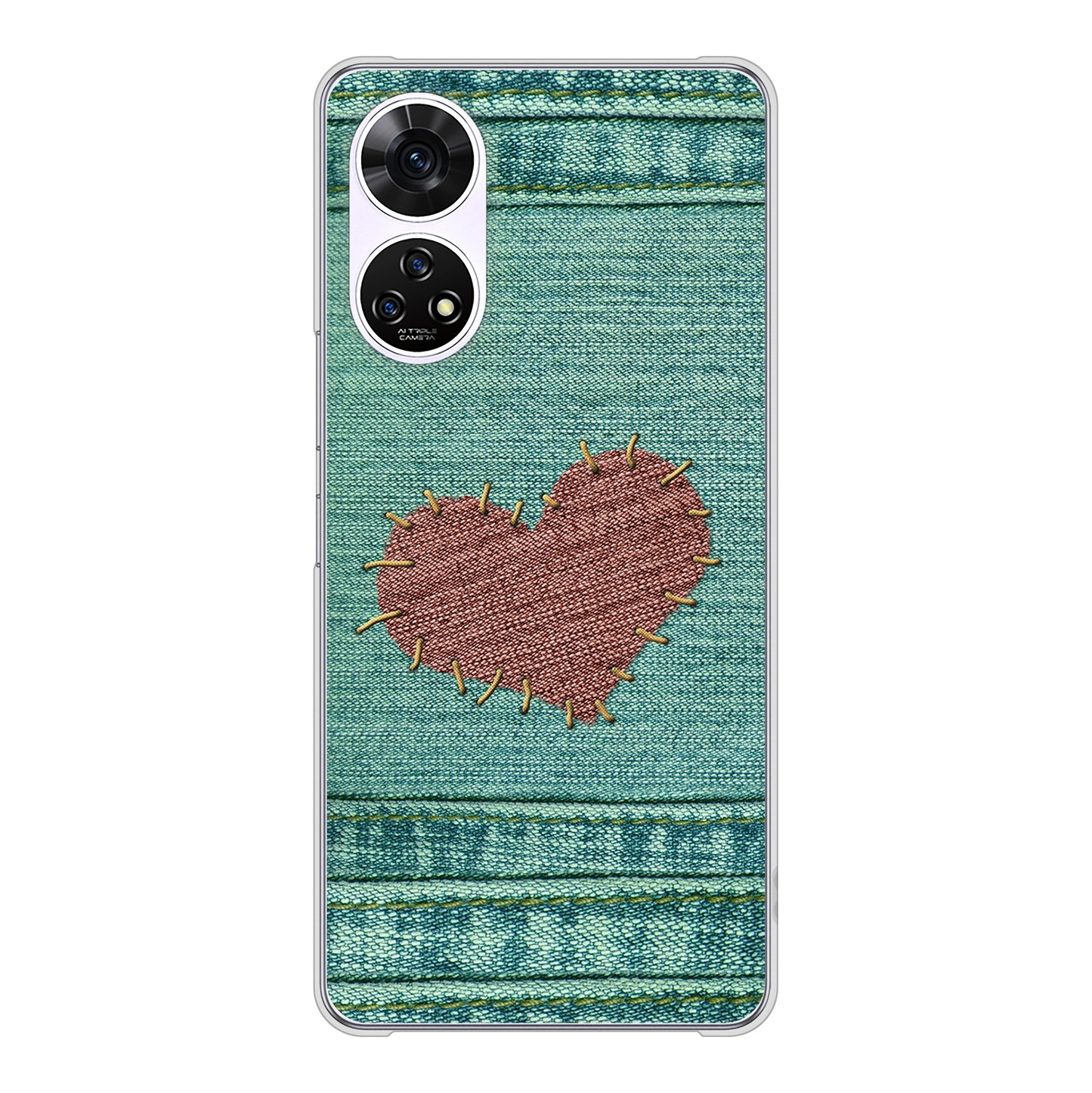 あんしんファミリースマホ A303ZT SoftBank 高画質仕上げ 背面印刷 ハードケースビッグハート