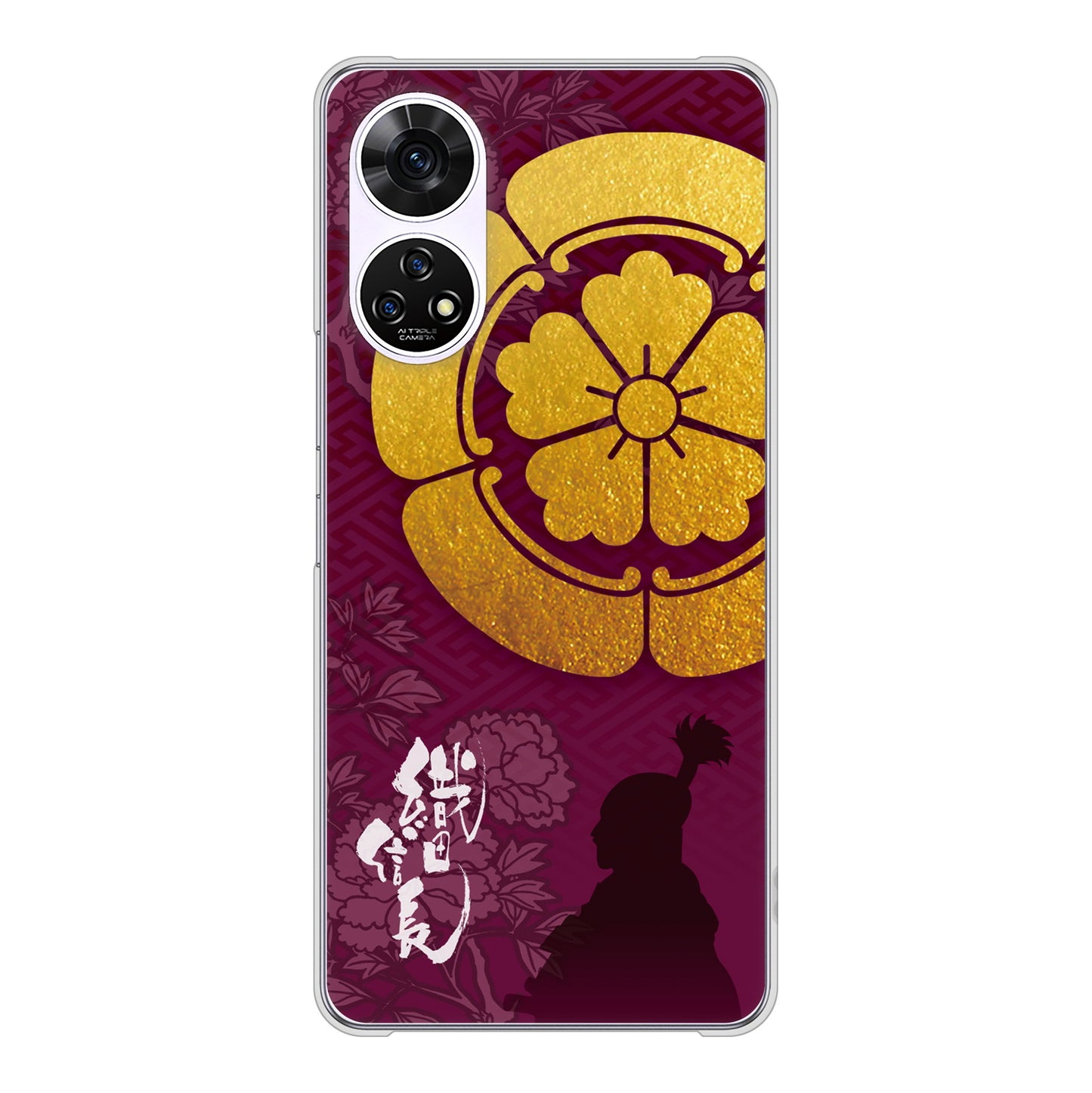 あんしんファミリースマホ A303ZT SoftBank 高画質仕上げ 背面印刷 ハードケース家紋