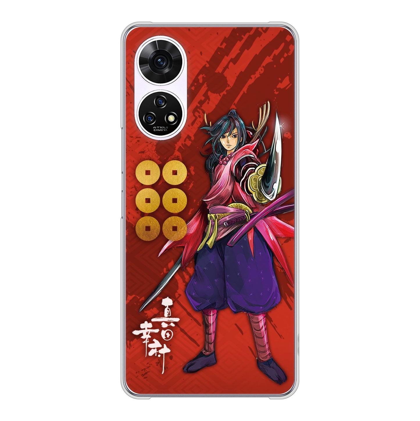 あんしんファミリースマホ A303ZT SoftBank 高画質仕上げ 背面印刷 ハードケース家紋