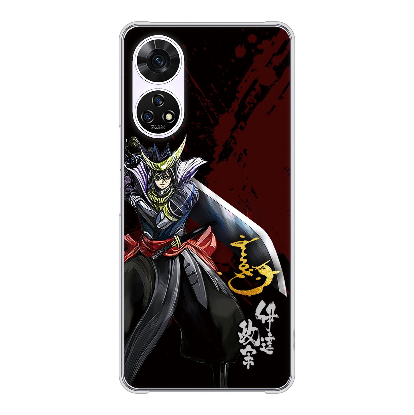 あんしんファミリースマホ A303ZT SoftBank 高画質仕上げ 背面印刷 ハードケース家紋