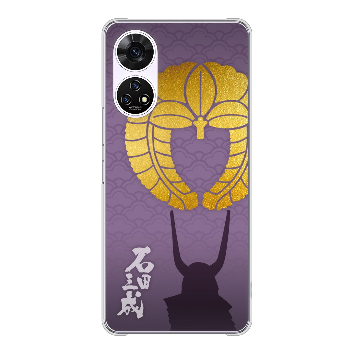 あんしんファミリースマホ A303ZT SoftBank 高画質仕上げ 背面印刷 ハードケース家紋