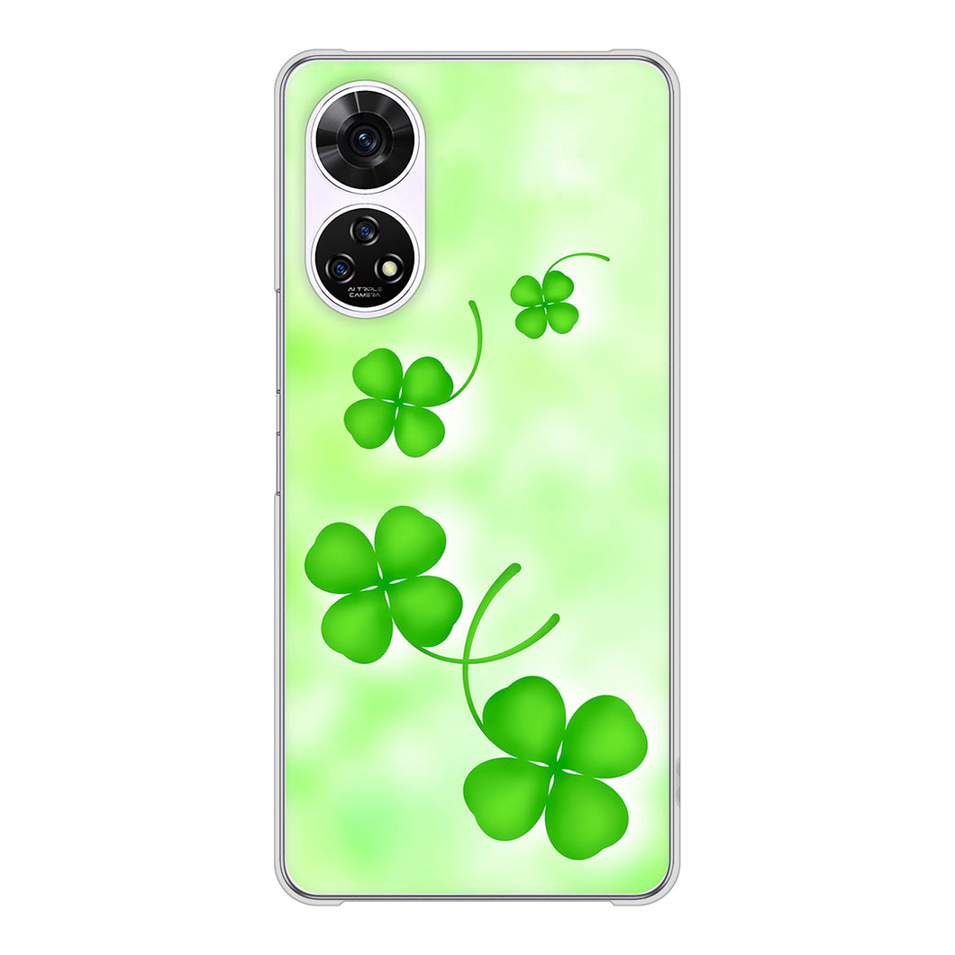 あんしんファミリースマホ A303ZT SoftBank 高画質仕上げ 背面印刷 ハードケース 【VA819 まいおりる幸運】