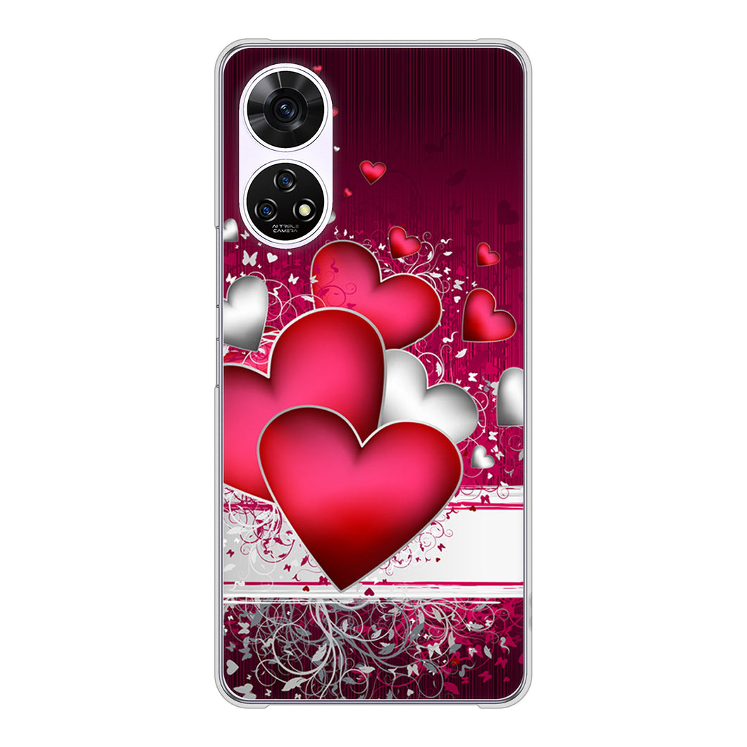 あんしんファミリースマホ A303ZT SoftBank 高画質仕上げ 背面印刷 ハードケース 【VA835 ハートの息吹】