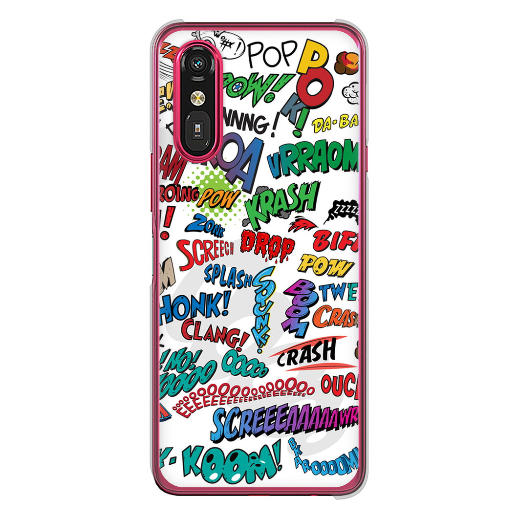 らくらくスマートフォン a A401FC  Y!mobile 高画質仕上げ 背面印刷 ハードケース 【271 アメリカン キャッチコピー】