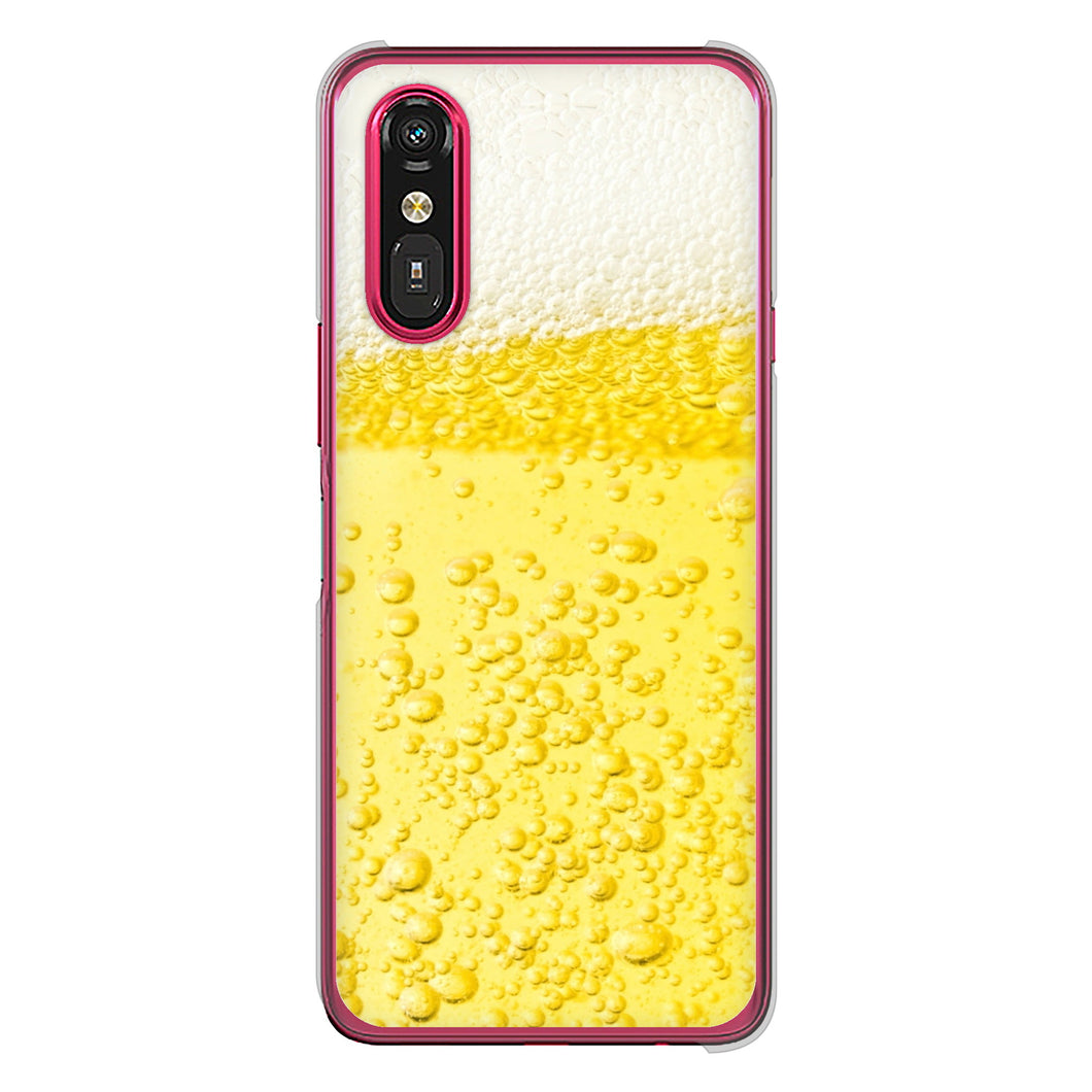 らくらくスマートフォン a A401FC  Y!mobile 高画質仕上げ 背面印刷 ハードケース生ビール