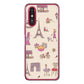 らくらくスマートフォン a A401FC  Y!mobile 高画質仕上げ 背面印刷 ハードケースLOVE フランス