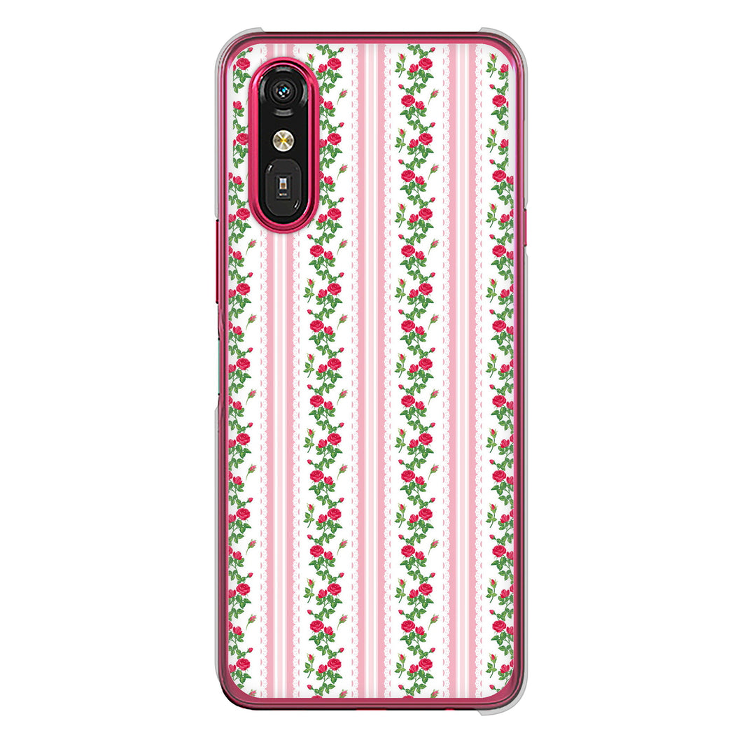 らくらくスマートフォン a A401FC  Y!mobile 高画質仕上げ 背面印刷 ハードケースイングリッシュガーデン