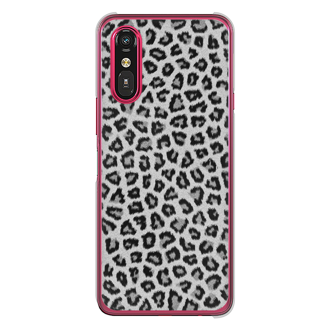 らくらくスマートフォン a A401FC  Y!mobile 高画質仕上げ 背面印刷 ハードケースヒョウ柄ベーシックS