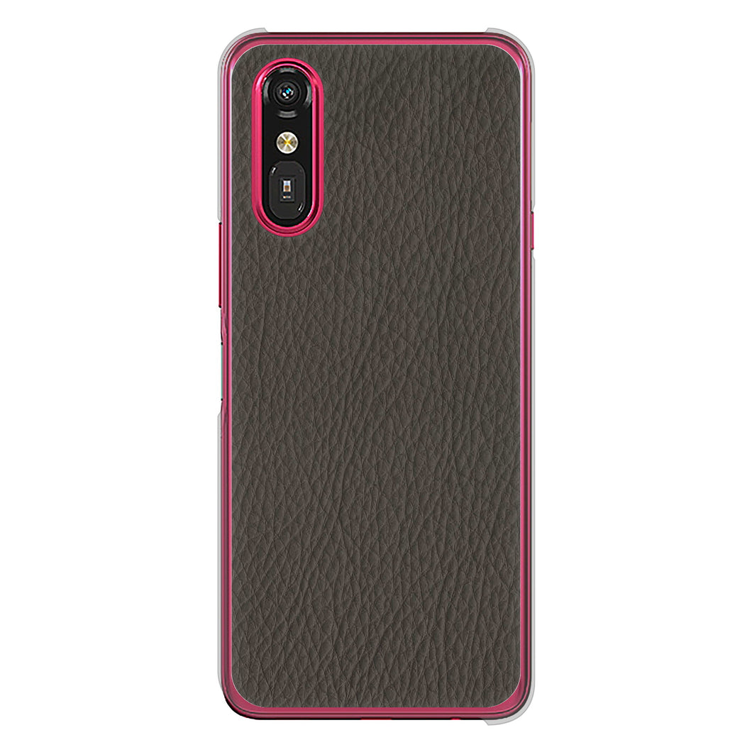 らくらくスマートフォン a A401FC  Y!mobile 高画質仕上げ 背面印刷 ハードケースレザー風
