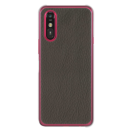 らくらくスマートフォン a A401FC  Y!mobile 高画質仕上げ 背面印刷 ハードケースレザー風