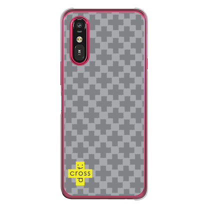 らくらくスマートフォン a A401FC  Y!mobile 高画質仕上げ 背面印刷 ハードケースクロスドット