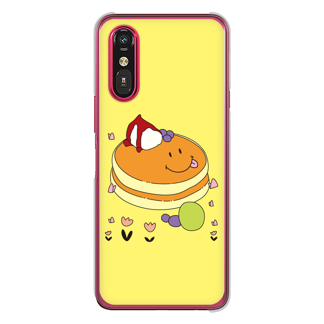 らくらくスマートフォン a A401FC  Y!mobile 高画質仕上げ 背面印刷 ハードケーススイーツイラスト