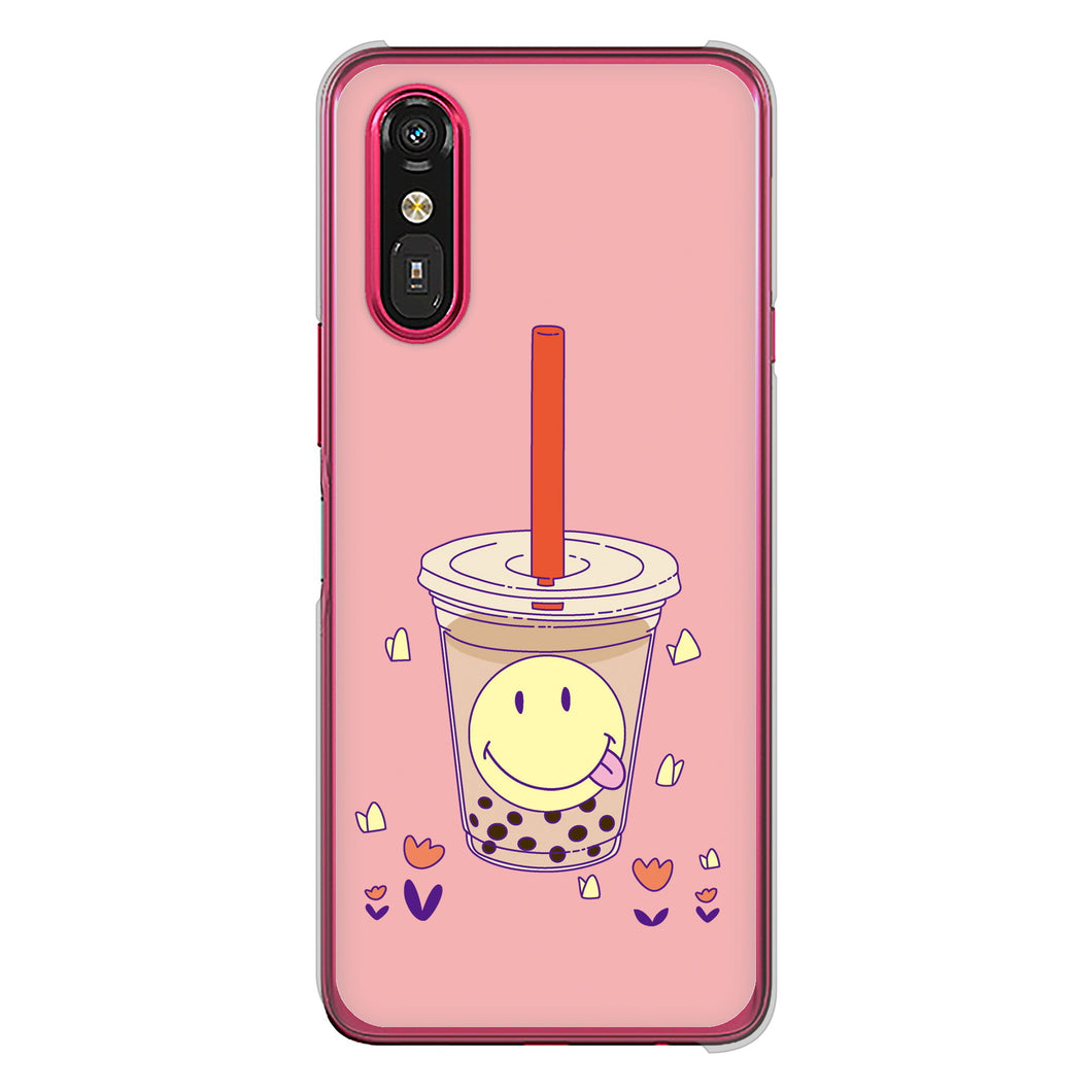 らくらくスマートフォン a A401FC  Y!mobile 高画質仕上げ 背面印刷 ハードケーススイーツイラスト