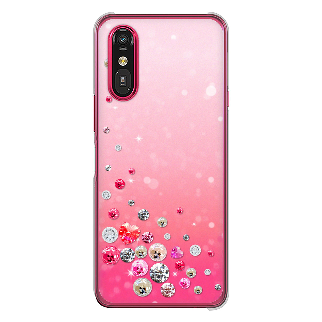 らくらくスマートフォン a A401FC  Y!mobile 高画質仕上げ 背面印刷 ハードケーススワロデコ風プリント