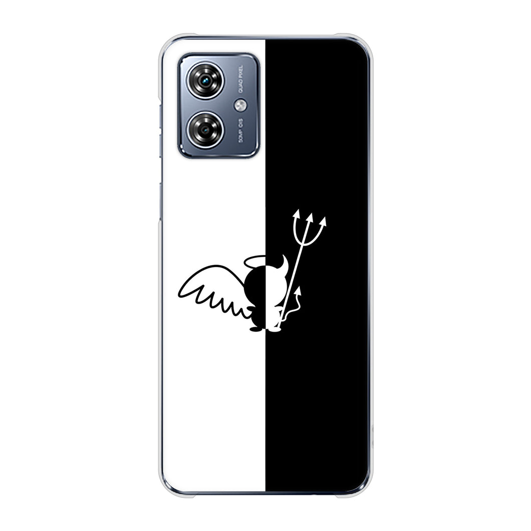 moto g64y 5G A401MO Y!mobile 高画質仕上げ 背面印刷 ハードケース 【027 ハーフデビット】