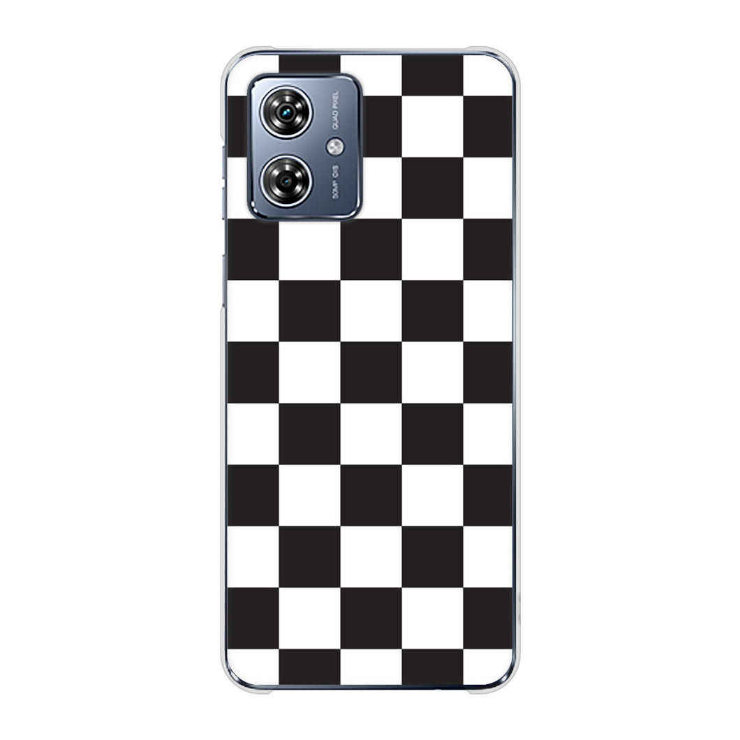 moto g64y 5G A401MO Y!mobile 高画質仕上げ 背面印刷 ハードケース 【151 フラッグチェック】