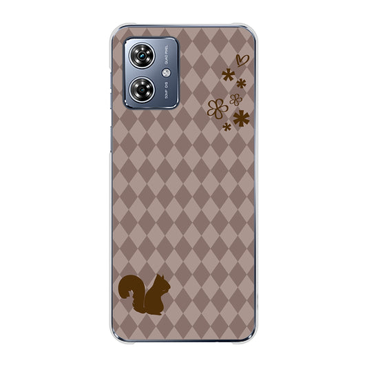 moto g64y 5G A401MO Y!mobile 高画質仕上げ 背面印刷 ハードケース 【515 リス】