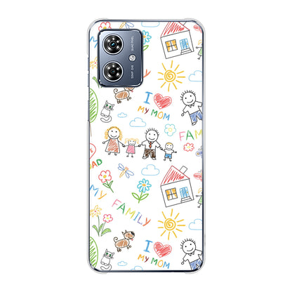moto g64y 5G A401MO Y!mobile 高画質仕上げ 背面印刷 ハードケースカップル＆ファミリー