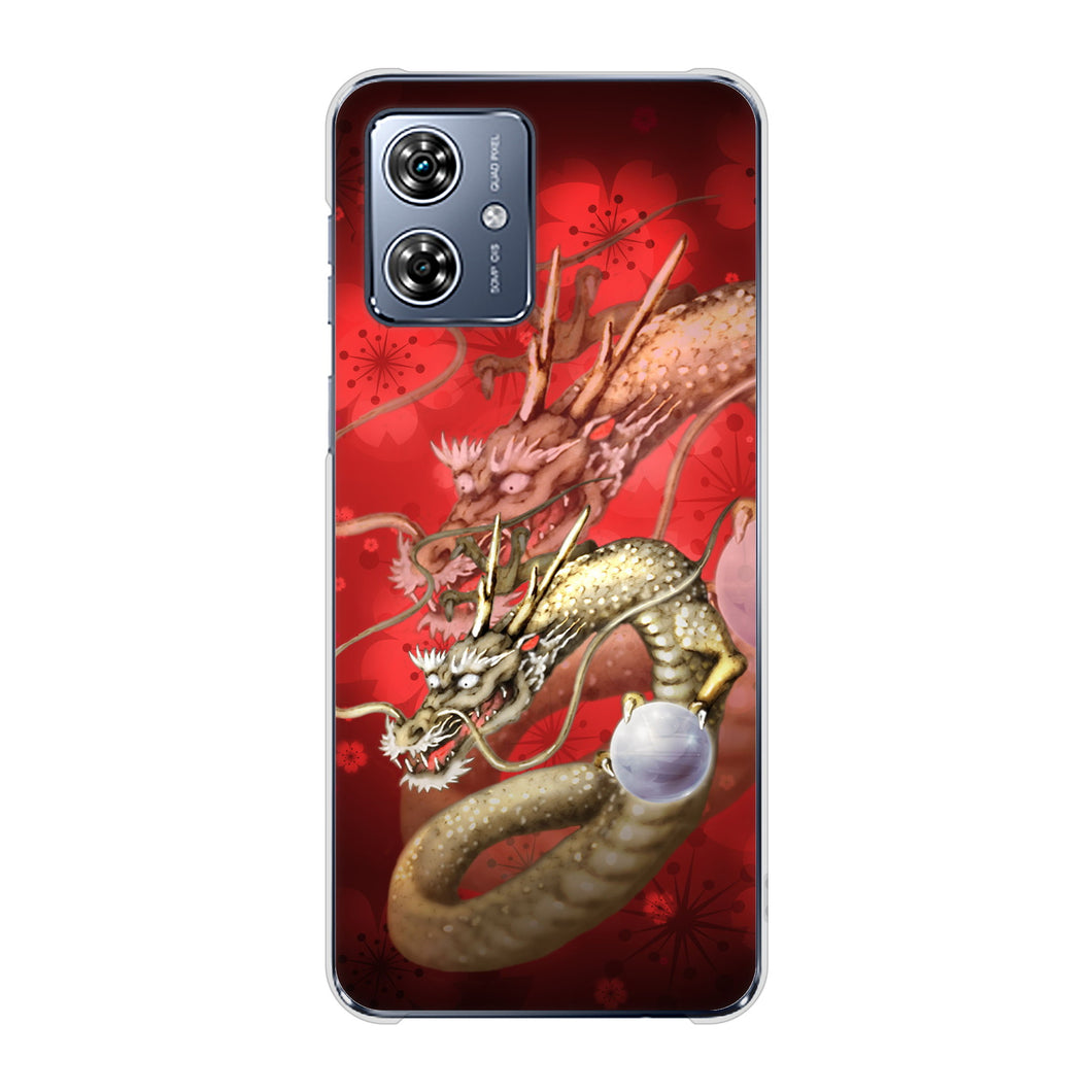 moto g64y 5G A401MO Y!mobile 高画質仕上げ 背面印刷 ハードケース龍