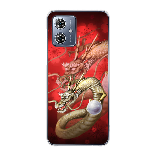 moto g64y 5G A401MO Y!mobile 高画質仕上げ 背面印刷 ハードケース龍