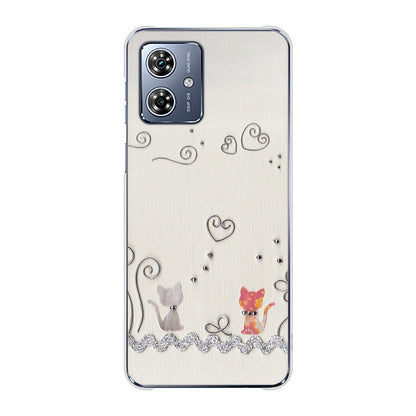 moto g64y 5G A401MO Y!mobile 高画質仕上げ 背面印刷 ハードケースクラフト写真ネコ