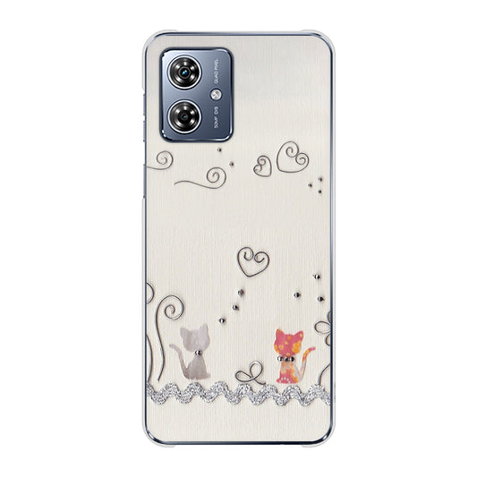 moto g64y 5G A401MO Y!mobile 高画質仕上げ 背面印刷 ハードケースクラフト写真ネコ
