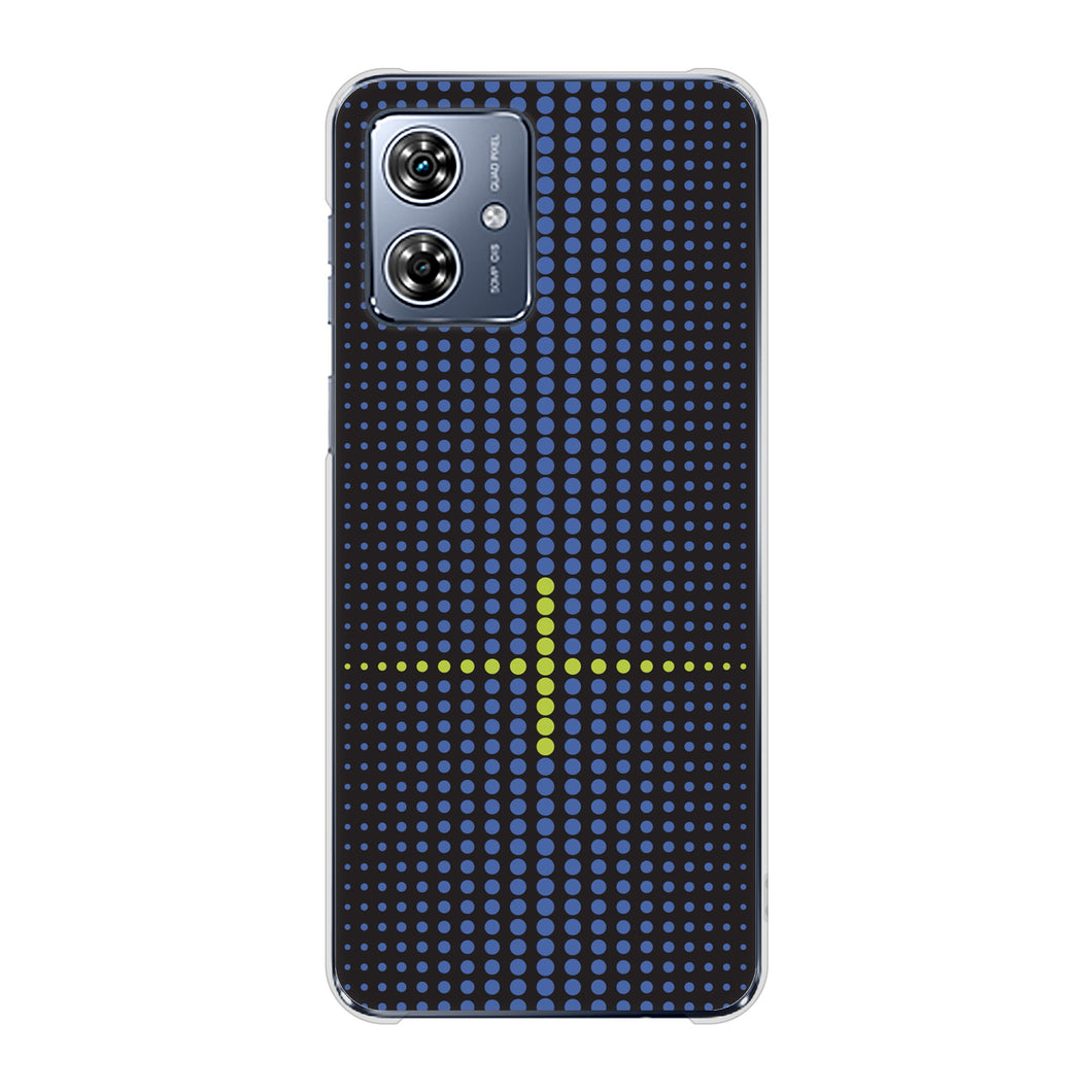 moto g64y 5G A401MO Y!mobile 高画質仕上げ 背面印刷 ハードケース 【IB907 グラデーションドット】