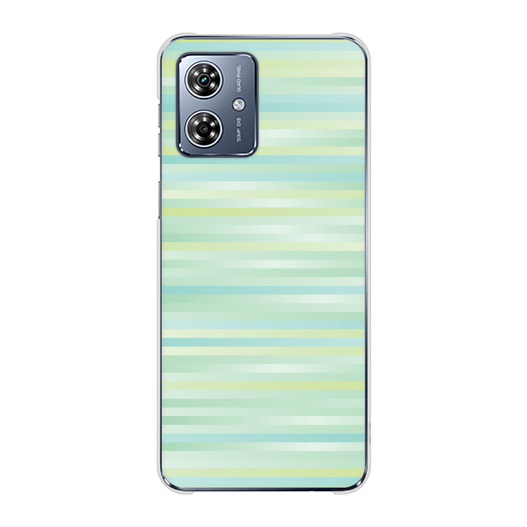 moto g64y 5G A401MO Y!mobile 高画質仕上げ 背面印刷 ハードケースグラデーションボーダー