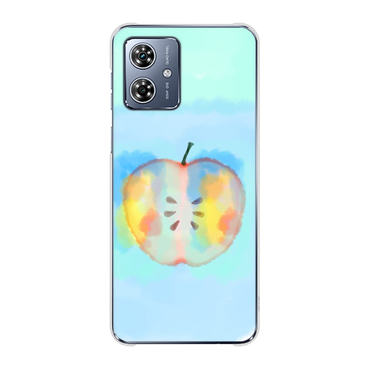 moto g64y 5G A401MO Y!mobile 高画質仕上げ 背面印刷 ハードケース 【YJ181 りんご 水彩181】