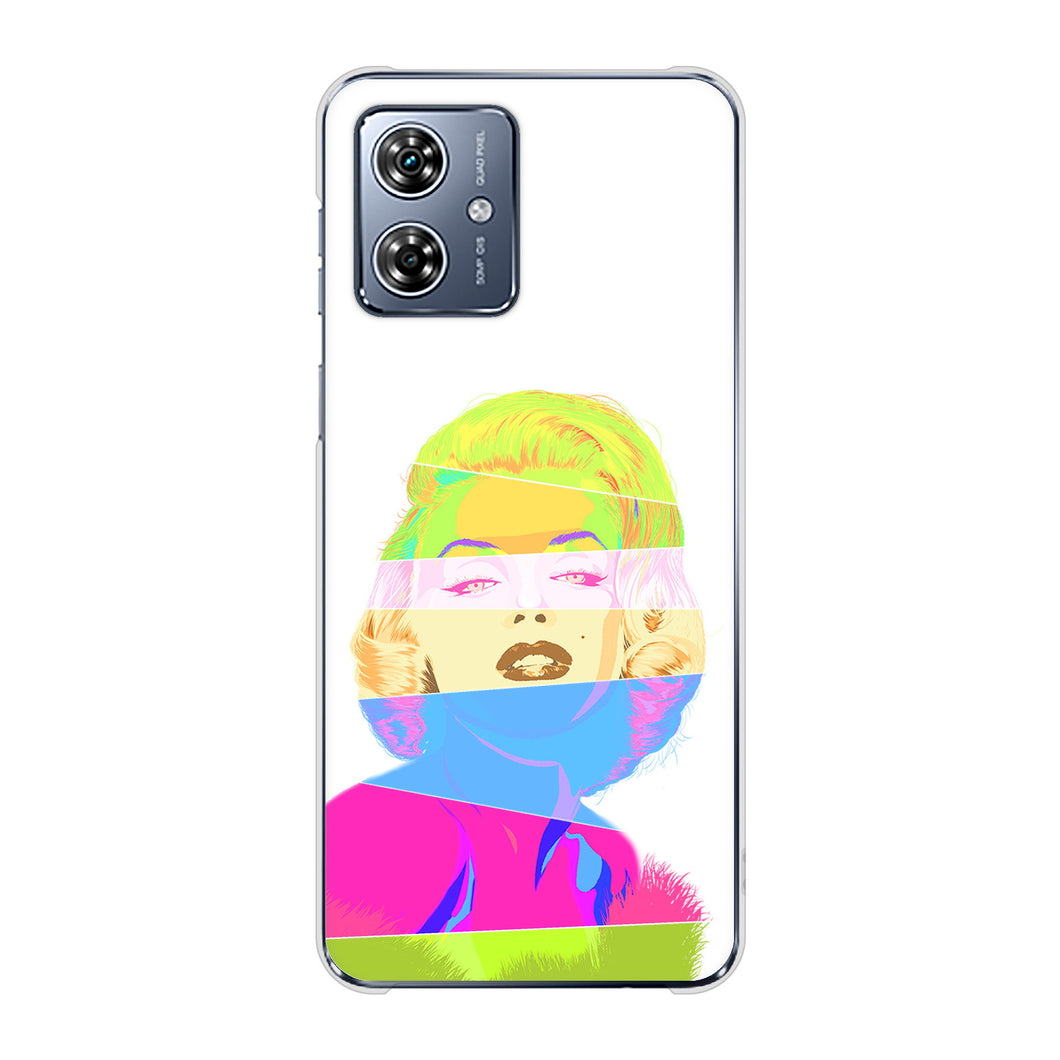 moto g64y 5G A401MO Y!mobile 高画質仕上げ 背面印刷 ハードケースマリリンモンローデザイン