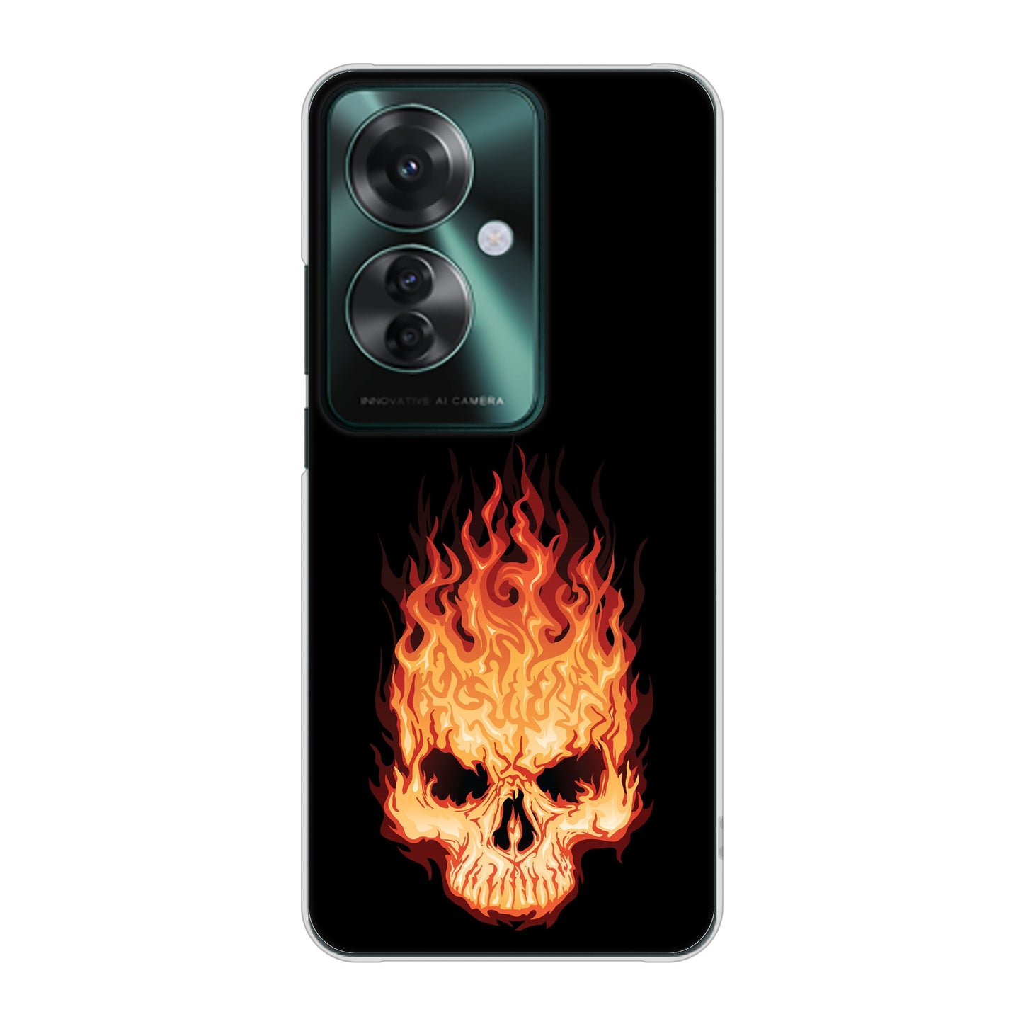 OPPO Reno11 A A401OP Y!mobile 高画質仕上げ 背面印刷 ハードケース 【364 ドクロの怒り】