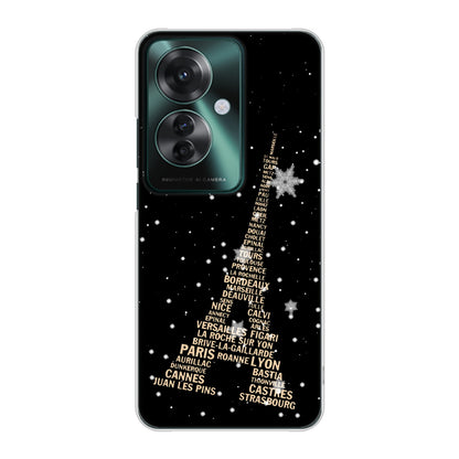 OPPO Reno11 A A401OP Y!mobile 高画質仕上げ 背面印刷 ハードケースエッフェル塔