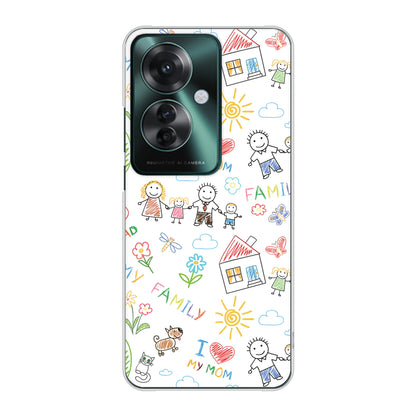 OPPO Reno11 A A401OP Y!mobile 高画質仕上げ 背面印刷 ハードケースカップル＆ファミリー