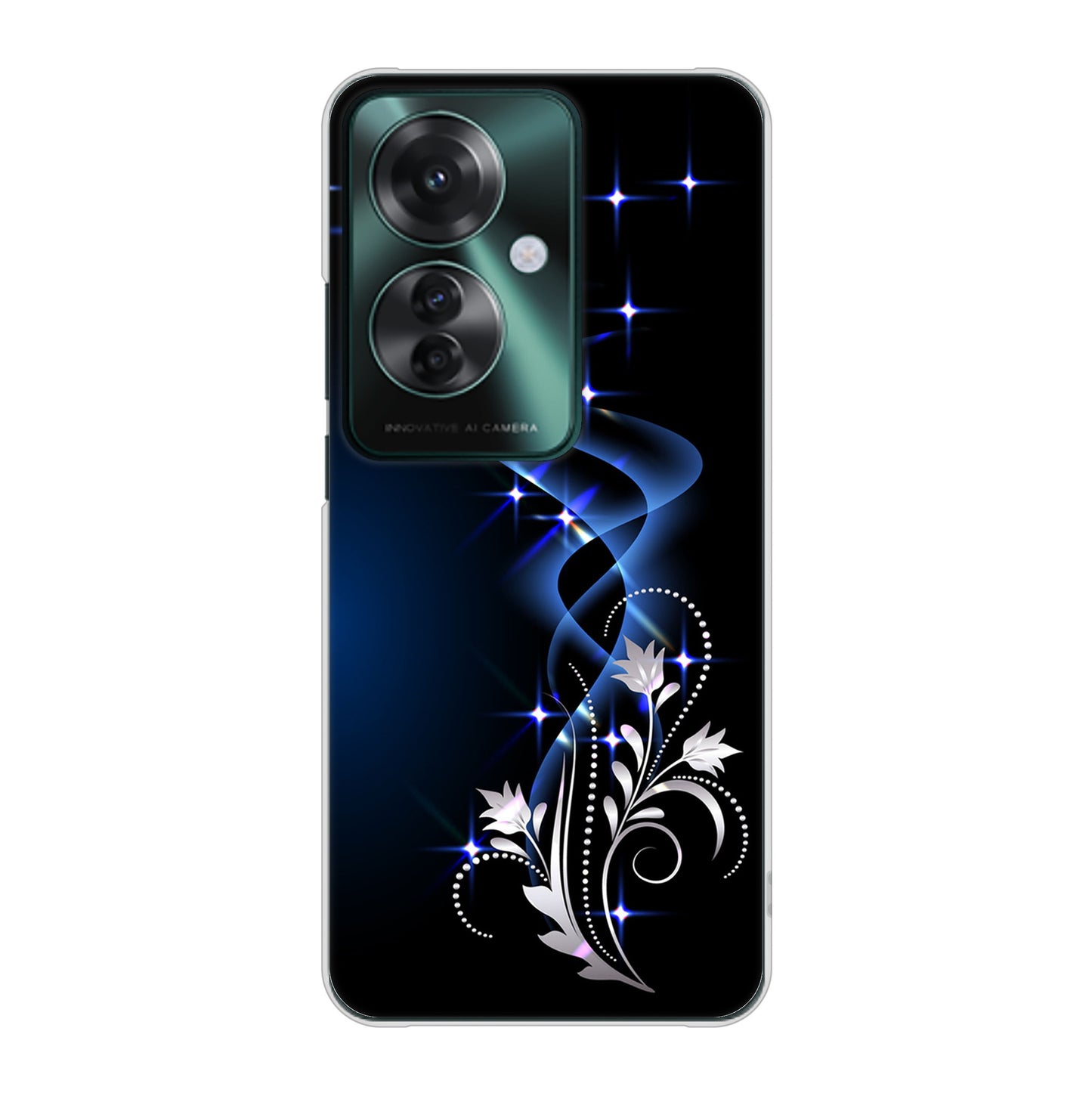 OPPO Reno11 A A401OP Y!mobile 高画質仕上げ 背面印刷 ハードケース 【1278 華より昇る流れ】