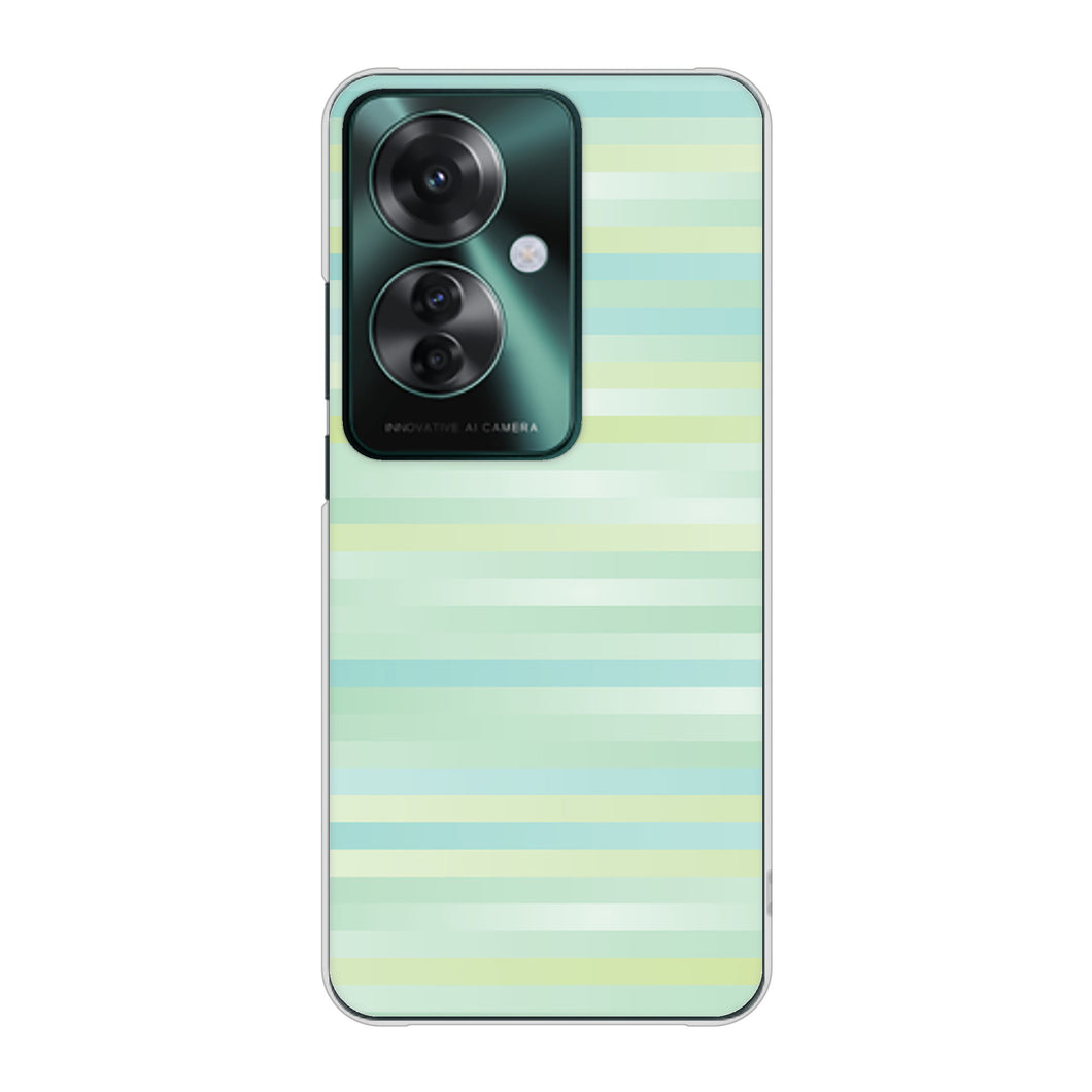 OPPO Reno11 A A401OP Y!mobile 高画質仕上げ 背面印刷 ハードケースグラデーションボーダー