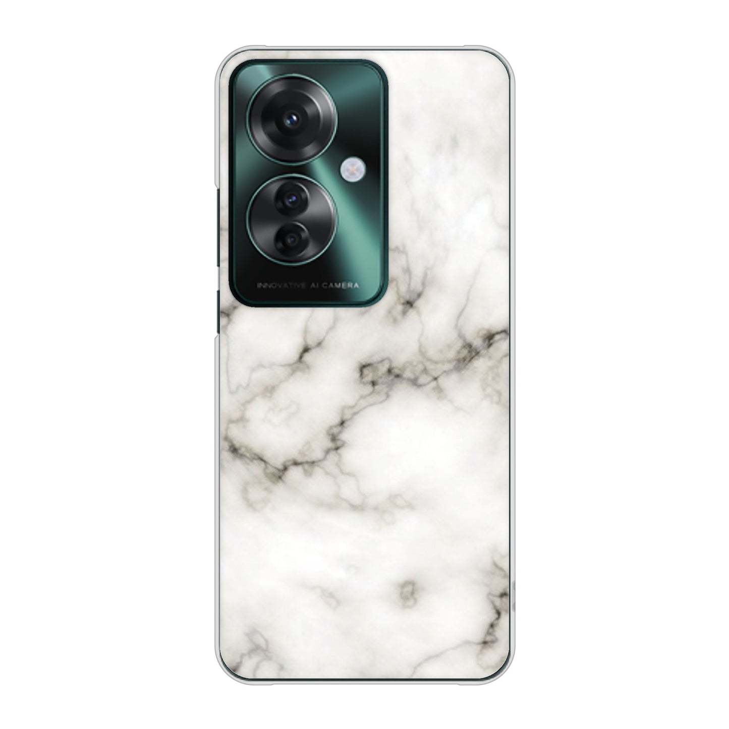 OPPO Reno11 A A401OP Y!mobile 高画質仕上げ 背面印刷 ハードケース大理石BK