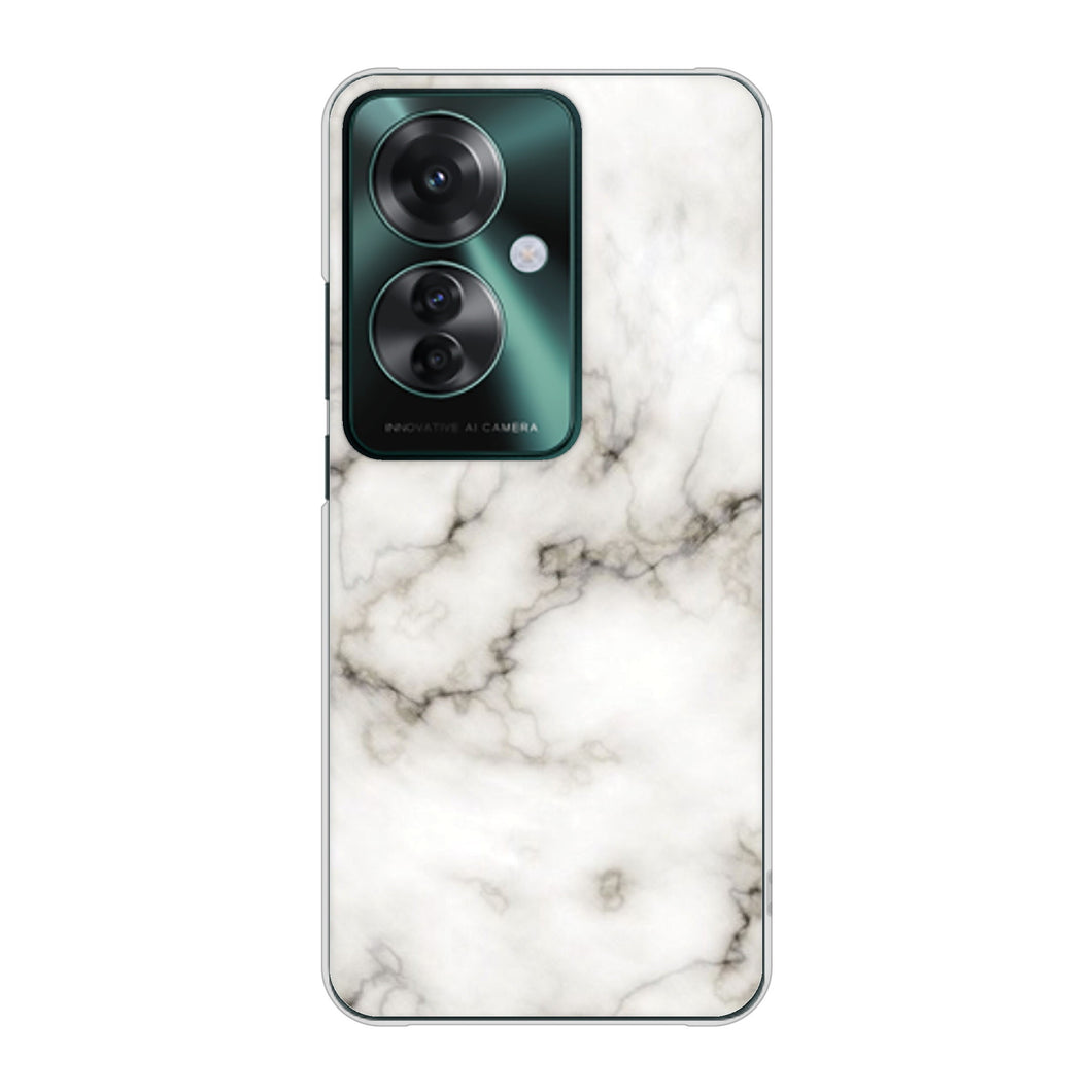 OPPO Reno11 A A401OP Y!mobile 高画質仕上げ 背面印刷 ハードケース大理石BK