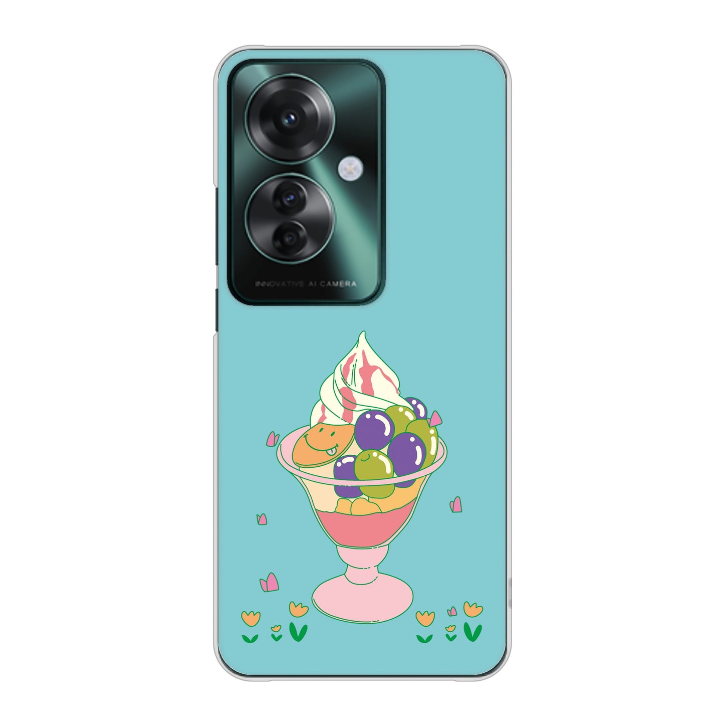 OPPO Reno11 A A401OP Y!mobile 高画質仕上げ 背面印刷 ハードケーススイーツイラスト